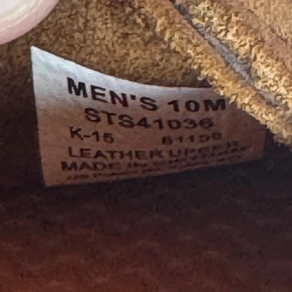 Sperry Top-Sider Boat Shoes Mens 10 Tan Leather Moc Toe Loafers Preppy Old Money